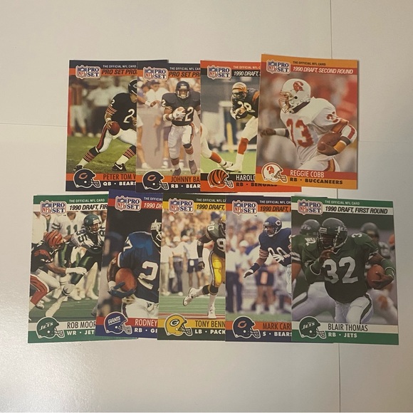 1989 - 1990  Pro Set Football Cards Lot of 77 Cards Vintage - Picture 7 of 8